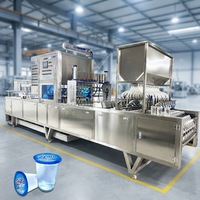 Ligne de production de machines de remplissage et d'emballage de scellage automatiques de gobelets de jus d'eau fabriqués en usine d'origine