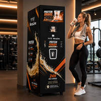 Máquina Expendedora de Batidos de Proteínas para Gimnasio, Dispensador Inteligente de Bebidas con Pantalla Táctil, Servicio Autoservicio 24h, Equipo Minorista sin Personal, Habilitado para SDK