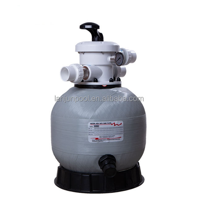 Grey above ground sand filter