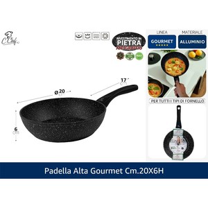 Padella Gourmet di Alta Qualità 20x6 cm Adatta per Induzione - Product Image 1