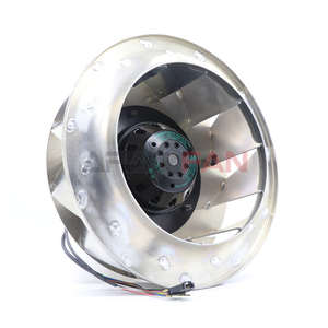 พัดลมแบบแรงเหวี่ยงสามเฟส R2D250-AM20-09 ขนาด 250 มม. 400VAC 2650 รอบต่อนาที 1450CFM 420 วัตต์ ใบพัดโค้งหลัง รุ่น Print Line - Product Image 1
