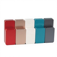 Cajas Rectangulares Pequeñas de Hojalata con Acabado Mate de Lujo, Impresión en Serigrafía de 5 Colores, Caja de Hojalata Metálica para Lápiz Labial, Aceite Esencial, Joyería