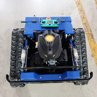 Mesin pemotong rumput Robot semua medan pemotong rumput Remote Control otonomi operasi mudah mesin pemotong rumput Robot pertanian dengan mesin EPA