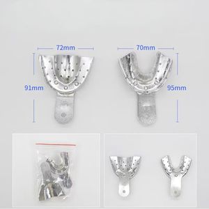 Bandeja de Impresión Dental de Acero Inoxidable, Portaobjetos Dentales para Niños y Adultos, Tamaños Pequeño, Mediano y Grande, Materiales Dentales - Product Image 6