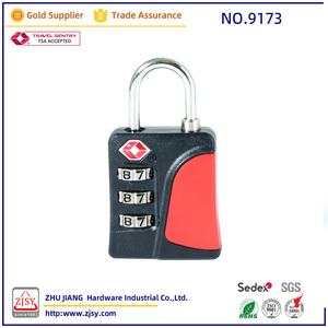 <span class=keywords><strong>Cadenas</strong></span> TSA9173 approuvé par la <span class=keywords><strong>TSA</strong></span>, léger, à blocage de couleur - Serrure en plastique antivol à 3 chiffres réinitialisable pour bagages de voyage - Product Image 3