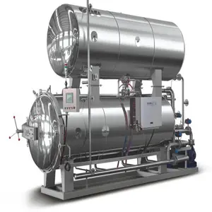 Verticale Multifunctionele Tegendruk Retort Paddestoel Autoclaaf Sterilisatie Machine 100l Voor Glazen Pot Ingeblikt Vacuüm Voedsel