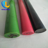 Barres en plastique nylon/HDPE personnalisées, résistantes à l'usure et à la chaleur, barres rondes en plastique colorées, barres extrudées solides