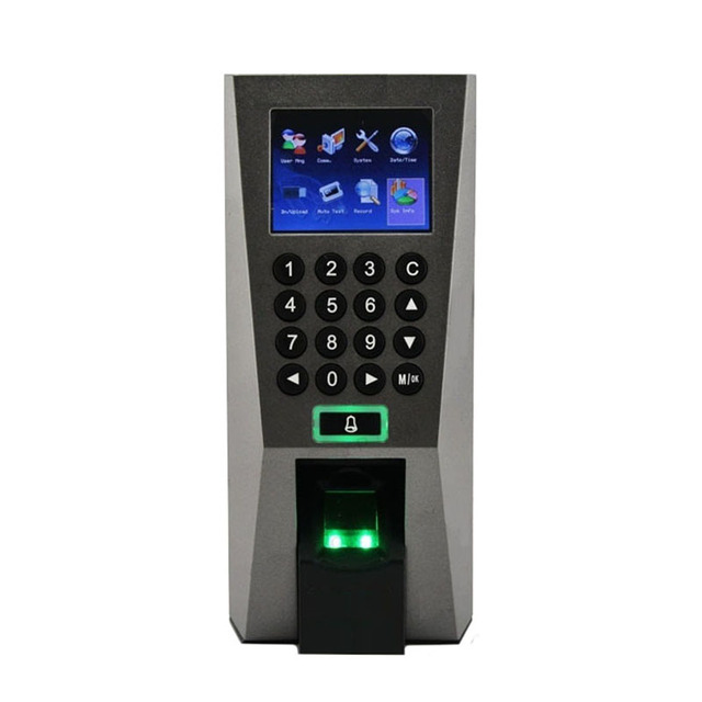 ZK F18 Biometric Fingerprint Door Access Control System Time Attendance Machine with Free Software Optional RFID Card Reader