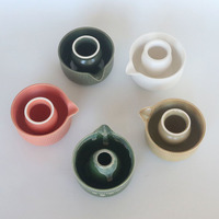 Ensemble de bols à matcha en céramique de style japonais HY, support Byobiki Chasen, ensemble de matcha Song Yun au coloris de four, petit ornement