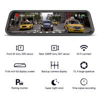 2024 vente chaude 9.66 pouces écran tactile Clip sur Dash Cam Dvr voiture Dashcam enregistreur de conduite de haute qualité