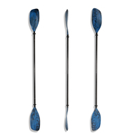 Paddle Kayak OEM Kayak Pêche Couleur Mixte Bleu Noir 4 Pièces Snap Bouton Connexion Détachable Nylon Carbone Kayak Paddle
