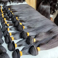 Barato natural cutícula alineada Remy visón brasileño peruano virgen crudo indio proveedor de cabello humano paquetes de tejido