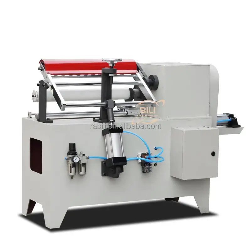 Mesin pembuat pemotong tabung kertas otomatis 500mm kecepatan tinggi harga murah lebar sempit kecil operasi mudah