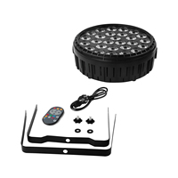 Projecteur PAR 120W 27x8W RGBW 4-en-1 DMX512 pour Scène, Discothèque, Fêtes, Noël, Halloween, Mariages