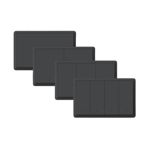 Hot Sale US Wifi 1/2/3/4 Gang Push Button <strong>Switch</strong> Tuya Smart Wifi App Voice Remote Control Matter Black <strong>Switch</strong> Smart Manual Panel - Product Image 1