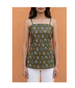 Women Cotton Short <b>Kurti</b> with Elegant Floral Print Lightweight Summer Casual Ethnic Top Trendy Daily Wear Comfortable - Product Image 2