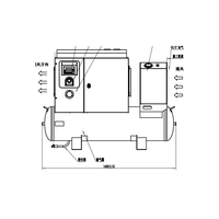 Compresseur d'air silencieux Compresseur d'air à vis monophasé 3.7 v 60HZ 1P Compresseur d'air monophasé portable 7.5-220 kw