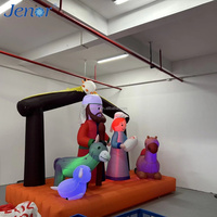 Décorations gonflables de Noël utilisées pour les fêtes de Nouvel An en intérieur et les publicités promotionnelles.