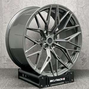 Jantes forgées Bku 5x112 de 19, 20, 21, 22 pouces pour <span class=keywords><strong>Mercedes</strong></span> Benz CLE CLS <span class=keywords><strong>CLA</strong></span> S63 S65 W223, jantes multi-branches grises de course - Product Image 1