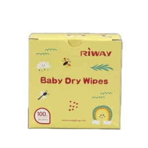 Lingettes sèches biodégradables naturelles pour bébé, 100 pièces, OEM, très vendues, écologiques, à base de plantes, douces, non tissées, pour peaux sensibles, soin bébé et maman - Product Image 2