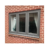 Fenêtres à battants personnalisées GONHO OEM pour maison, fenêtre en verre gris pour villa, appartement, projets de construction résidentielle