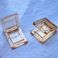 Kundenspezifische Probe Einfarbiger Kunststoff-ABS-Lidschatten Perlglanz-Halbtransparenter Mini-Highlighter Kosmetikverpackung 1,5g Fassungsvermögen