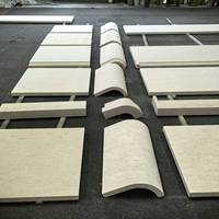 Carreaux et dalles en marbre beige et pierre calcaire beige pour revêtement mural, pavage de sol et coins de colonnes – Idéal pour hôtels et immeubles de bureaux