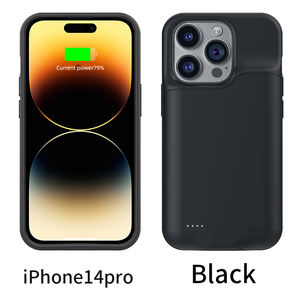 아이폰 14 13 프로 15 플러스 16 프로 맥스 12 미니 5000mAh 용량 충전 LED 기능 AC 실리콘 전원 은행 배터리 케이스 커버 - Product Image 5