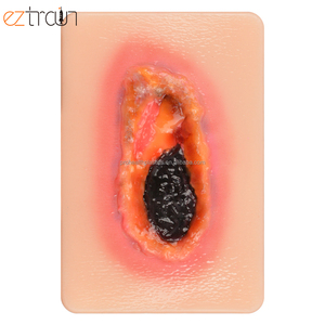 3 Tipos de Modelo de Tejido Necrótico de Silicona para Maniquí, Tarjeta de Herida de Bolsillo para Educación en Cuidado de Heridas - Product Image 4