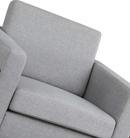 Chaise pivotante de luxe en acier inoxydable, meuble de salon en tissu, mobilier capri, canapé d'hôtel, bras en velours, nouveau Design moderne