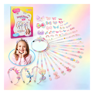 Kit de Manualidades para Hacer Diademas Infantiles, Lindas Diademas con Decoración de Arcoíris, Estrellas y Flores, Regalo para Fiestas de Cumpleaños, Accesorios - Product Image 5