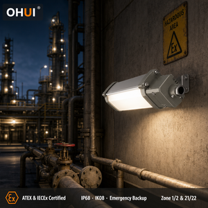 ไฟ LED แบบเส้นกันระเบิด 20W 30W IP68 เกรด IIC ตัวเรือนอะลูมิเนียมหล่อขึ้นรูป รับผลิตแบบ OEM ODM - Product Image 2