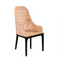 Composants en bois d'eucalyptus courbé pour chaise de salle à manger moderne