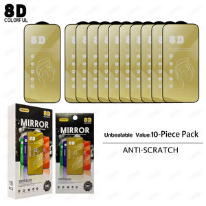 Protector de Pantalla de Vidrio Templado <span class=keywords><strong>8D</strong></span> con Efecto Espejo, Material en Rollo <span class=keywords><strong>A4</strong></span>, Protectores de Pantalla para Teléfono Móvil con Efecto Espejo para iPhone 14 - Product Image 3