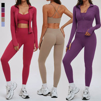 SHINBENE Ensemble de sport respirant pour le yoga, moulant, amincissant, dos élégant, vêtements de fitness d'extérieur, ensemble de course