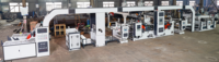 Machine de revêtement et de laminage automatique de sacs en plastique PP Sanlong avec moteur à vitesse de 30-150 m/min, 380V