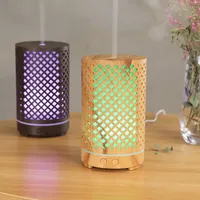 Diffuseur d'arômes USB à grain de bois Diffuseur d'huiles essentielles d'aromathérapie Humidificateur d'air domestique Diffuseur d'aromathérapie pour la maison YS