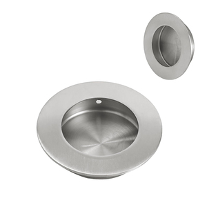 ドアハンドル円形隠し隠しドア引きステンレス鋼引込指キャビネット - Product Image 4