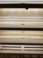 Maßgefertigter Umweltfreundlicher Wasserdichter Zigarren-Humidor-Schrank mit Kirschholz-Finish, Spanische Zedernholz-Schubladen, LED-Bildschirm, Rauchvitrine