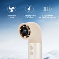 Vente directe d'usine, mini ventilateur portable rechargeable à batterie électrique, 18300 tr/min, refroidisseur d'air haute vitesse, pour tuyaux d'eau