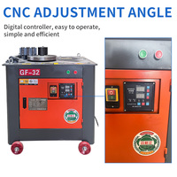 Machine à cintrer les étriers en acier au carbone GF32 OUNO PLC CNC Motor 3kW 4-28mm 25-30r/min Industrie de la construction Semi-automatique