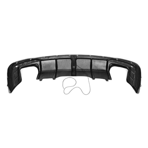 Bộ Khuếch Tán Cản Sau Bằng Sợi <span class=keywords><strong>CARBON</strong></span> Thật Cho Xe Audi A4 S4 Sline B9.5 2020 2021 2022 Có Đèn Phanh - Product Image 5