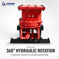 Outil de démolition hydraulique rotatif pour le traitement du béton et des barres d'armature dans les usines de recyclage, nouveau design avec moteur intégré