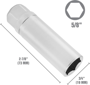 GTYPRO Magnetic Spark Plug <strong>Socket</strong> 3/8 Drive 4mm 16mm <strong>18mm</strong> 21mm Deep Strong Magnet Secures Spark Plugs 1 - Product Image 4