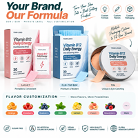 Bandes buccales Vitalité Quotidienne B12 Complexe B Ginseng Dissolution Rapide Film Oral Dissolvable Sans Caféine Marque Privée OEM