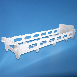 Barco de oblea de vidrio de cuarzo personalizado para transportar la oblea de silicio solar semiconductor fotovoltaico en el horno de difusión - Product Image 1