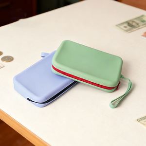 Silicone Square <b>Wallet</b> Custom Logo Top Rated Waterproof Elegant <b>Long</b> Purse Men Women Daily Use - Product Image 2