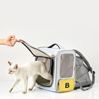 Sac à dos de transport pour animaux de compagnie PETKIT BREEZY X ZONE, tendance, écologique, respirant, portable, extensible, pour voyages en extérieur, avec fermeture éclair