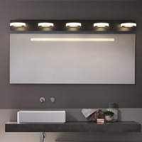 Applique murale méditerranéenne moderne avec lumière LED pour miroir, luminaire de coiffeuse réglable, télécommande, taille personnalisable