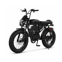 Vélo électrique à pneus larges de 20 pouces, 48V 400W RX, double suspension, 7 vitesses, pour adultes, neige, plage, tout-terrain, rétro, frein à disque